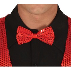 Pajarita roja con lentejuelas 12 cm-El Informal Santander