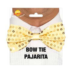 Pajarita oro lentejuelas 12 cm-El Informal Santander