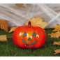 Calabaza para halloween con luz 16 cm sonriente