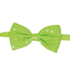 Pajarita verde lima lentejuelas 12 cm-El Informal Santander