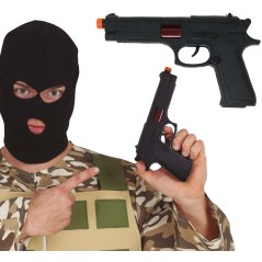 Pistola negra policia ejercito 24 cm-El Informal Santander