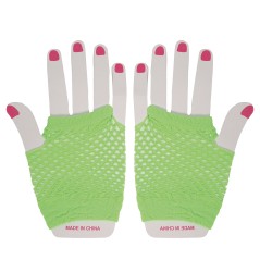Guantes malla verde rejilla cortos 11 cm-El Informal
