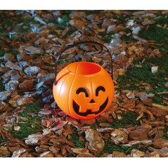 Cesta calabaza 11 cm recogecaramelos halloween-El Informal
