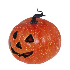 Calabaza 11 cm con luz decoracion hallow een-El Informal Santander