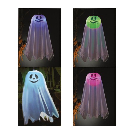 Fantasma con luz 60 cms colgante halloween-El Informal Halloween