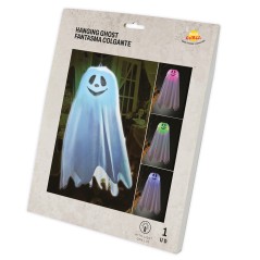 Fantasma con luz 60 cms colgante halloween-El Informal Halloween