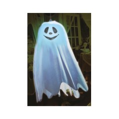 Fantasma con luz 60 cms colgante halloween-El Informal Halloween