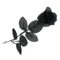 Rosa negra 42 cm decoracion gotica novia cadaver