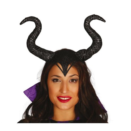 Cuernos hada malvada demonia negros malefica