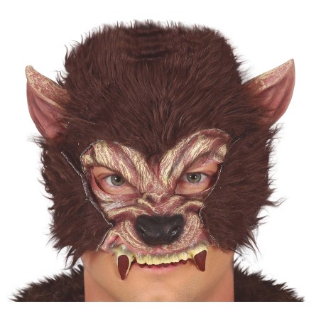 Mascara hombre lobo con pelo de latex -El Informal Santander