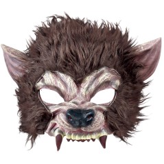 Mascara hombre lobo con pelo de latex -El Informal Santander