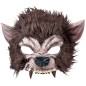 Mascara hombre lobo con pelo de latex