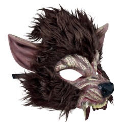 Mascara hombre lobo con pelo de latex -El Informal Santander