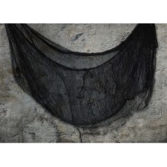 Tela negra rasgada decoracion halloween 76x228 cm-El Informal