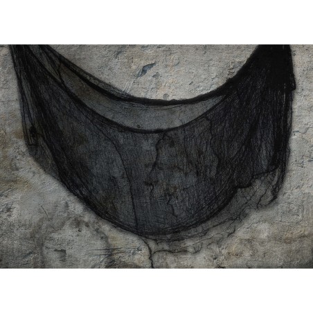 Tela negra rasgada decoracion halloween 76x228 cm-El Informal
