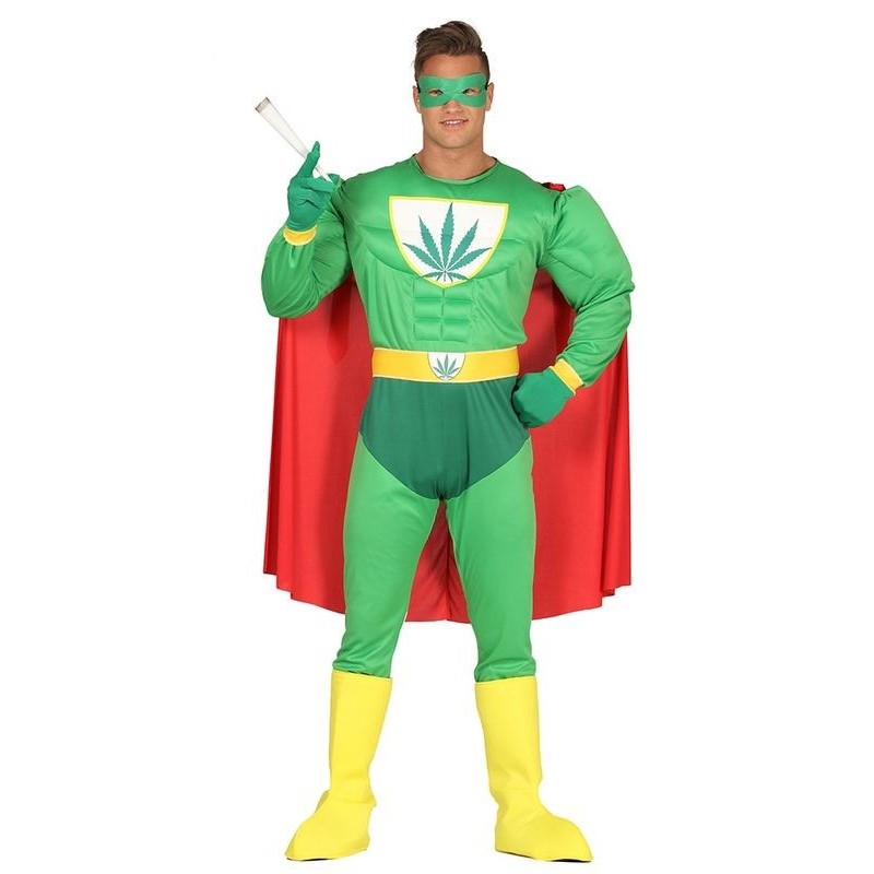 Disfraz super marihuana man para hombre talla M o L