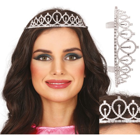 Diadema princesa oro metalica adulto tiara-El Informal Santander