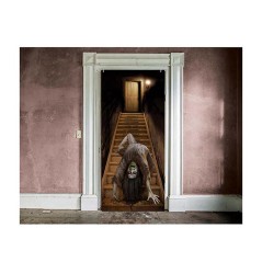 Decoracion puerta niña poseida 80x180 cm-El Informal Santander