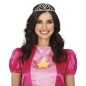 Diadema princesa plata metalica adulto tiara