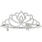 Diadema princesa plata metalica adulto tiara