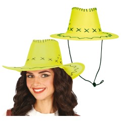 Sombrero vaquero verde simil piel adulto-El Informal Santander