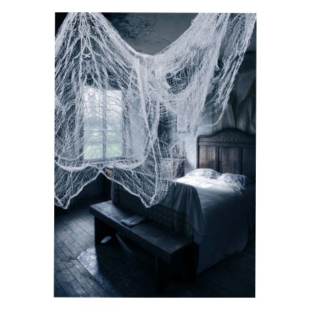 Tela blanca rasgada decoracion halloween 76x228 cm-El Informal