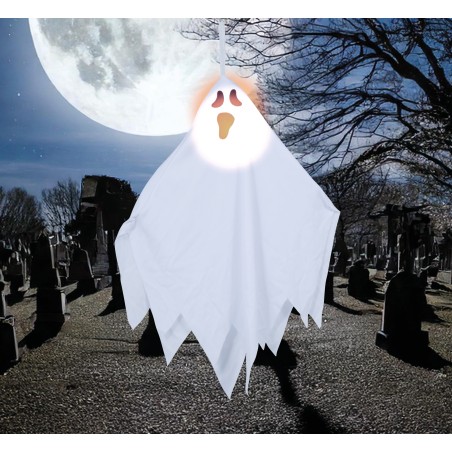 Figura fantasma colgante con luz de  70 cm