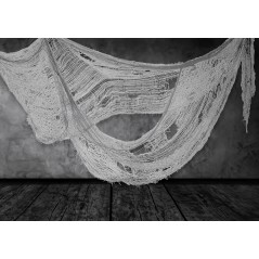 Tela gris rasgada decoracion halloween 76x228 cm-El Informal