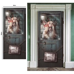 Decoracion puerta Psiquiatrico 80x180 cm-El Informal Santander
