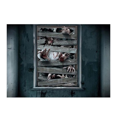 Decoracion Ventana Zombies 80x120 cm-El Informal Santander