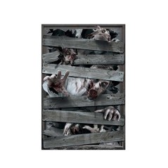 Decoracion Ventana Zombies 80x120 cm-El Informal Santander