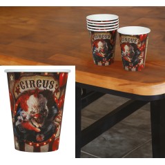 Vasos fiesta payaso terror globo 6 uds 11 cm-El Informal Santander