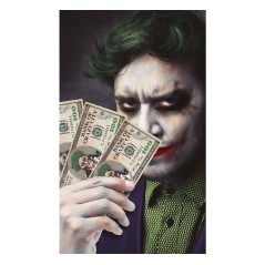 Billetes payaso sonrisa 6x15 cm Joker-El Informal Halloween