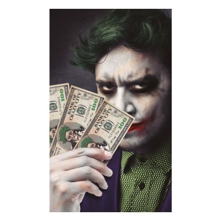 Billetes payaso sonrisa 6x15 cm Joker-El Informal Halloween