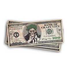 Billetes payaso sonrisa 6x15 cm Joker-El Informal Halloween