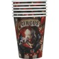 Vasos fiesta payaso terror globo 6 uds 11 cm