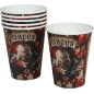 Vasos fiesta payaso terror globo 6 uds 11 cm