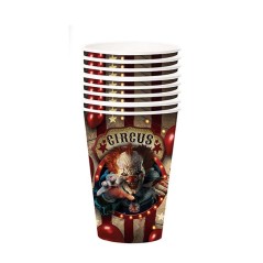 Vasos fiesta payaso terror globo 6 uds 11 cm-El Informal Santander