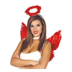 Aureola roja demonio diadema diablesa