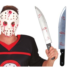 Cuchillo asesino con sangre 50 cm complemento disfraz-El Informal