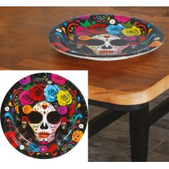 Platos catrina dia de muertos 6 uds 23 cm-El Informal Santander