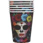 Vasos catrina dia de muertos 6 uds 9 cm