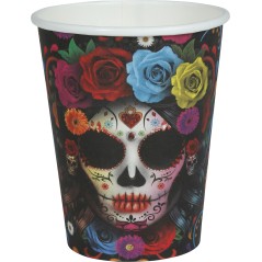 Vasos catrina dia de muertos 6 uds 9 cm-El Informal Santander