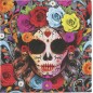 Servilletas catrina dia de muertos 12 uds 33 cm
