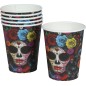 Vasos catrina dia de muertos 6 uds 9 cm
