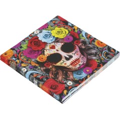Servilletas catrina dia de muertos 12 uds 33 cm-El Informal Santander