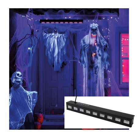 Focos led de luz negra UV 9 luces 3 w interior-El Informal Halloween