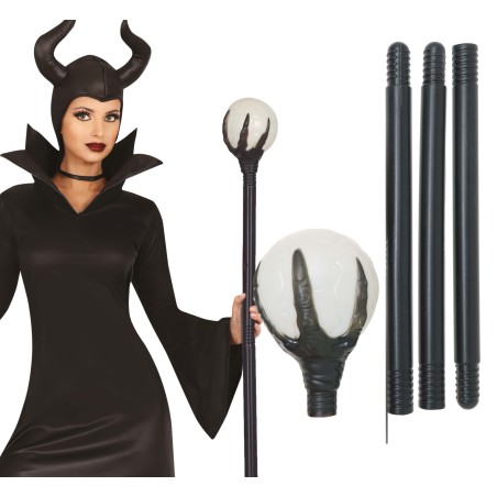 Baston bola de mago Malefica 100 cm-El Informal