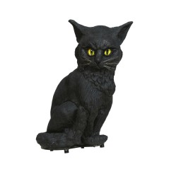 Gato con luz y sonido 32cm decoracion terror-El Informal Santander