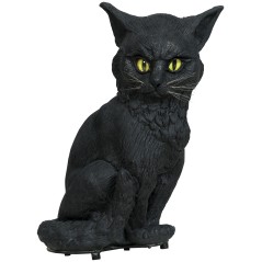 Gato con luz y sonido 32cm decoracion terror